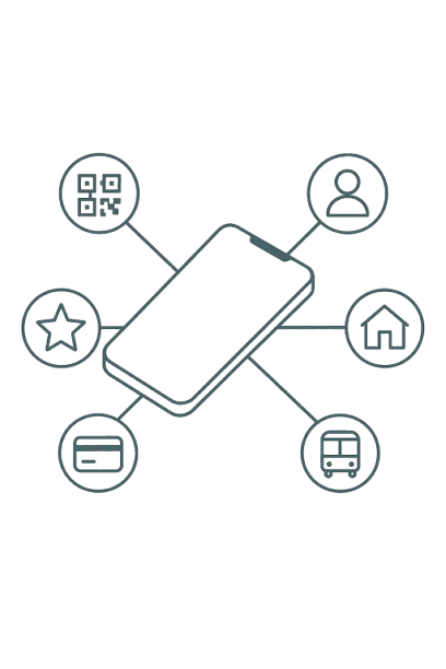 Interfaz de la aplicación de pagos móviles